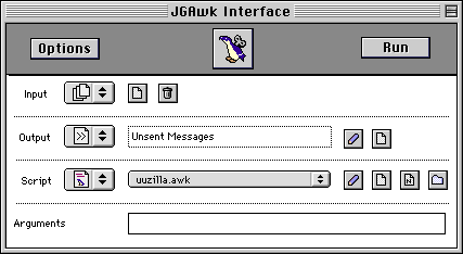 JGAwk Interface